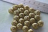 24pc VINTAGE STYLE 10mm SOLID RAW BRASS FILIGREE BEAD LOT FB10-24